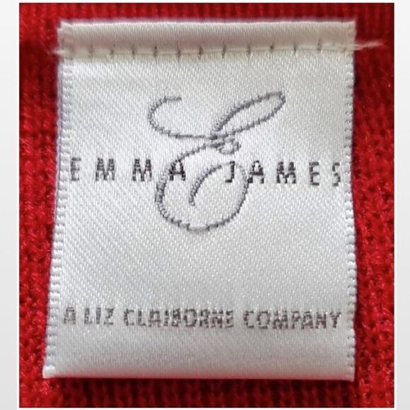 New Emma James Sweater Women's Red X-large Button Down  - Picture 14 of 16